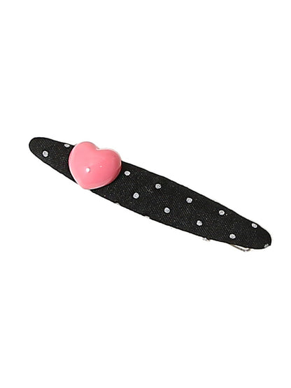 Beau - Valentines Day Polka Dot Heart Hair Clip