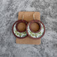 Earedge - Elegant Wooden Sunflower Earrings