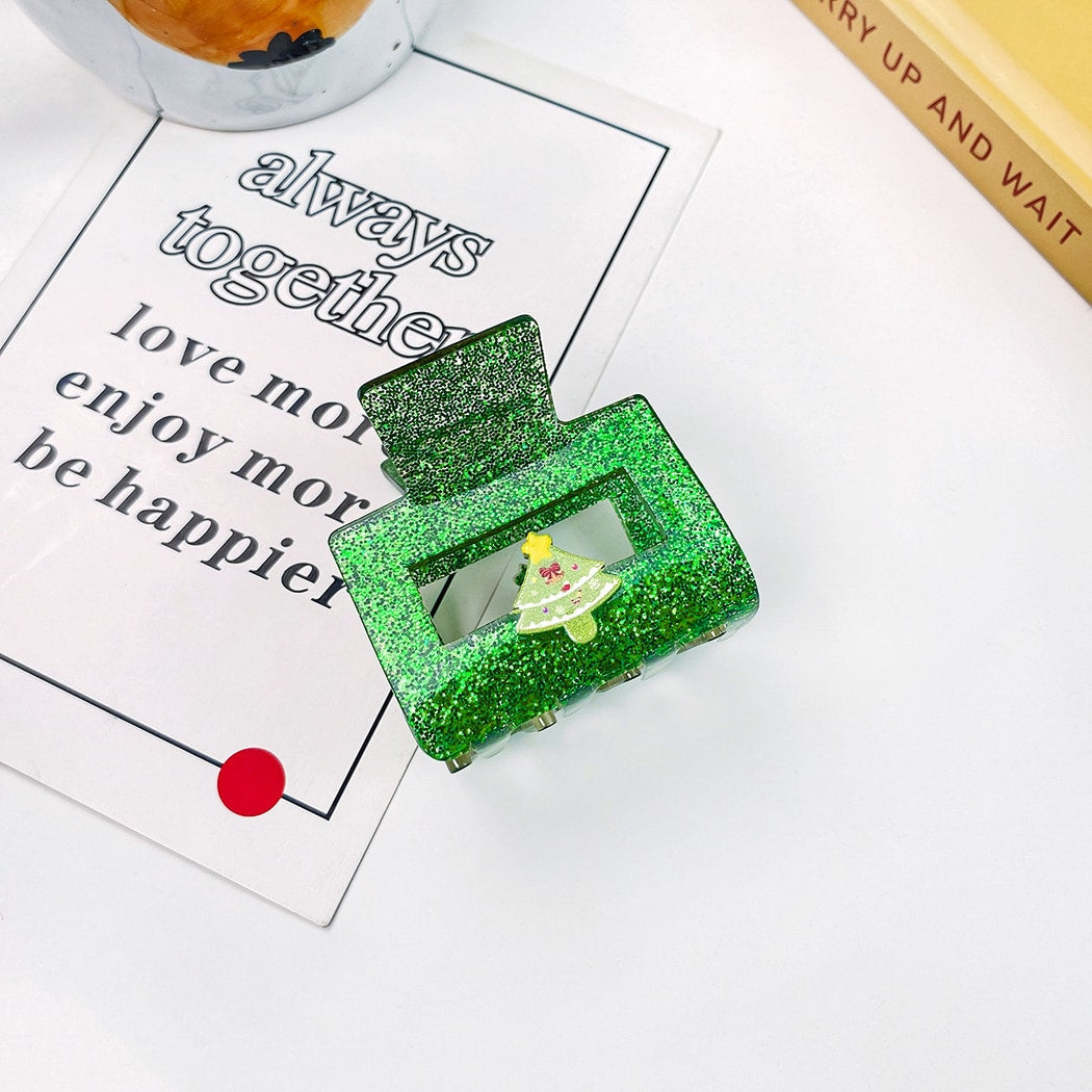 Beau - Cute Rectangle Christmas Claw Clip