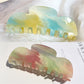 Beau - Glossy Acrylic Geometric Wave Claw Clip