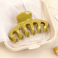 Beau - Solid Color Pumpkin Shaped Claw Clip