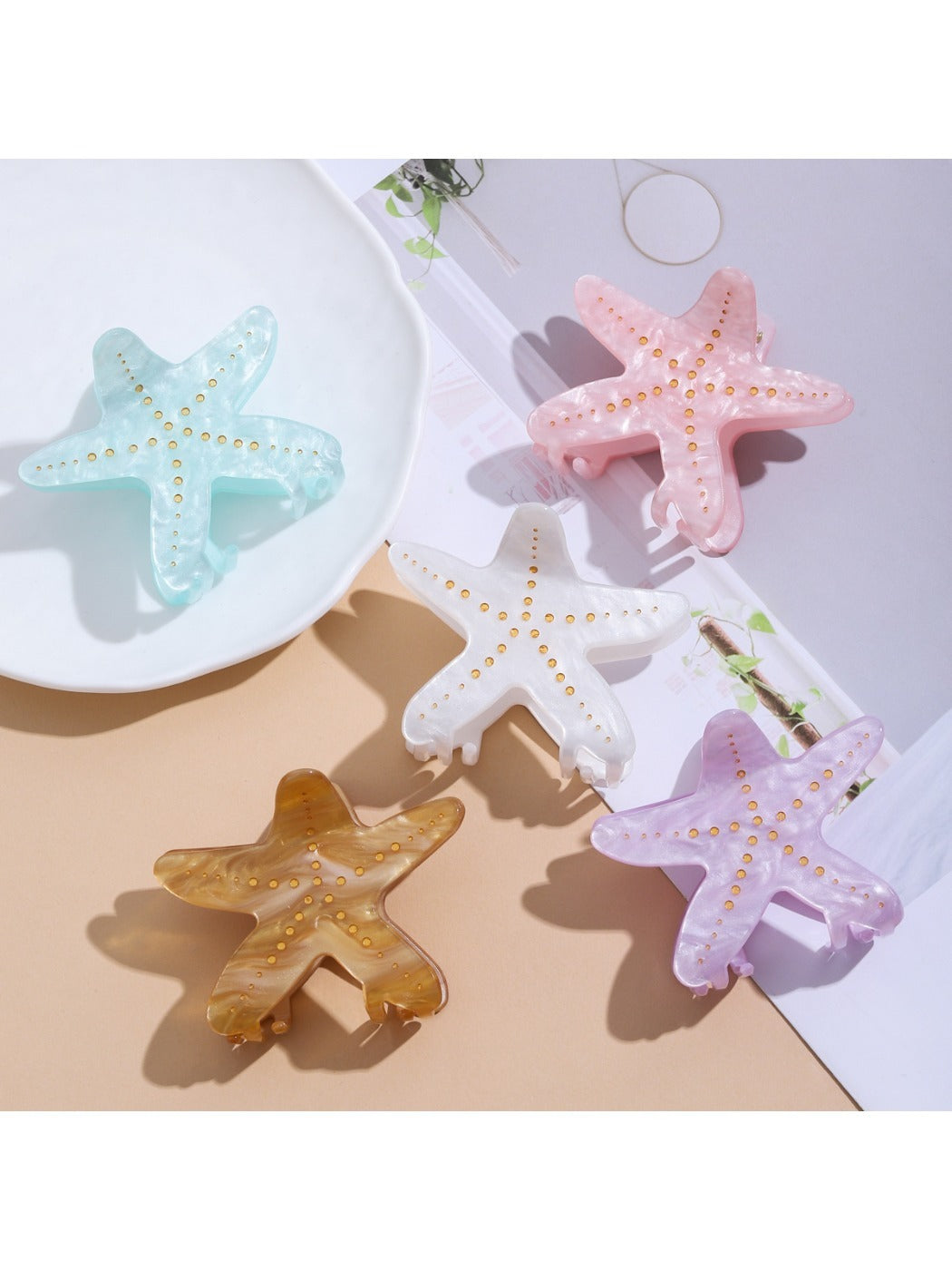 Beau - Starfish Shaped Sweet Hair Claw Clip