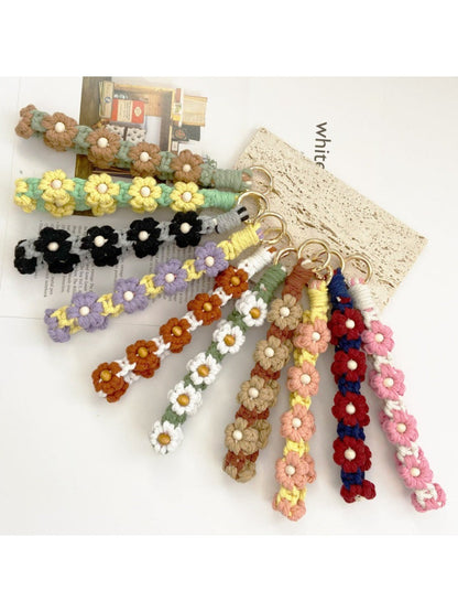 Keypus - Crochet Daisy Flower Keychain