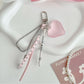 Keypus - Decorative Heart Pendant Chain Keychain