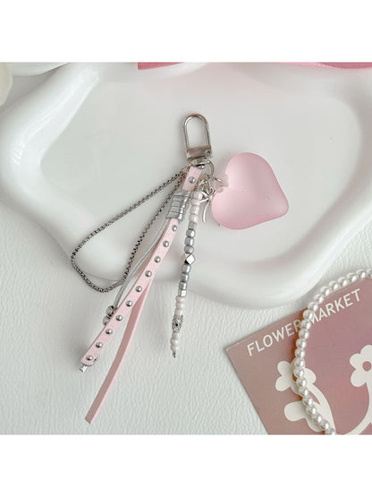 Keypus - Decorative Heart Pendant Chain Keychain