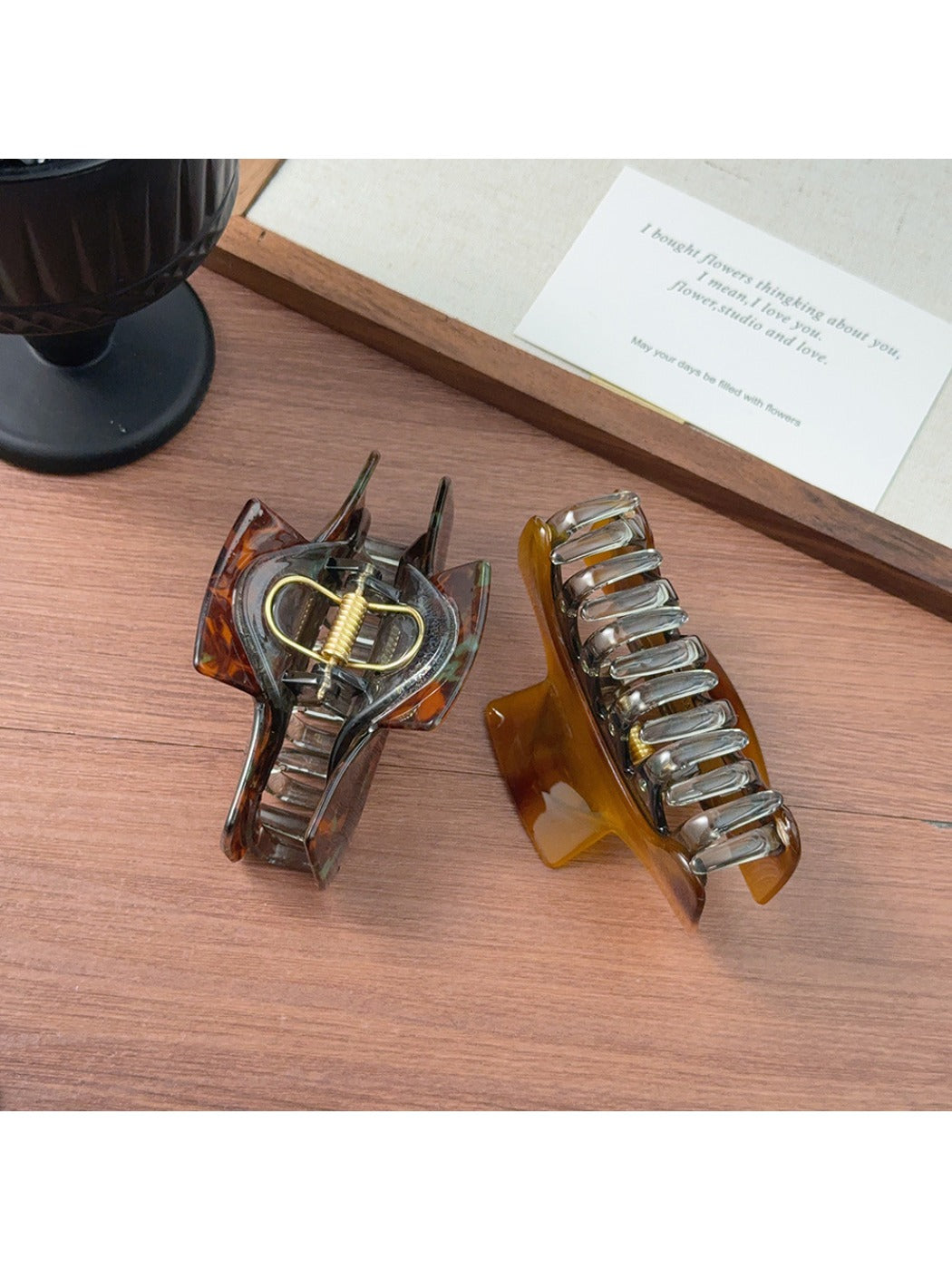 Beau - Dual Square-Shaped Hair Clip