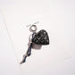 Keypus - Cartoon Denim Heart-shaped Keychain