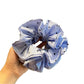 Gifty - Blue Striped Pleated Hair Loop