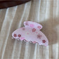 Beau - Flower Print Glossy Acrylic Hair Claw Clip