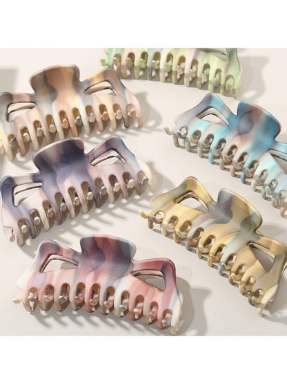 Beau - Ink Wash Striped Shark Hair Claw Clip