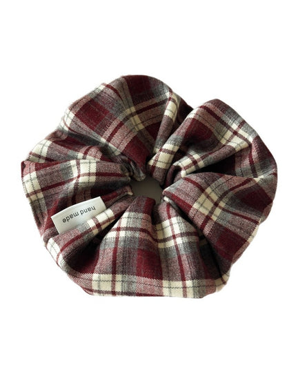 Gifty - Preppy Style Retro Plaid Scrunchie