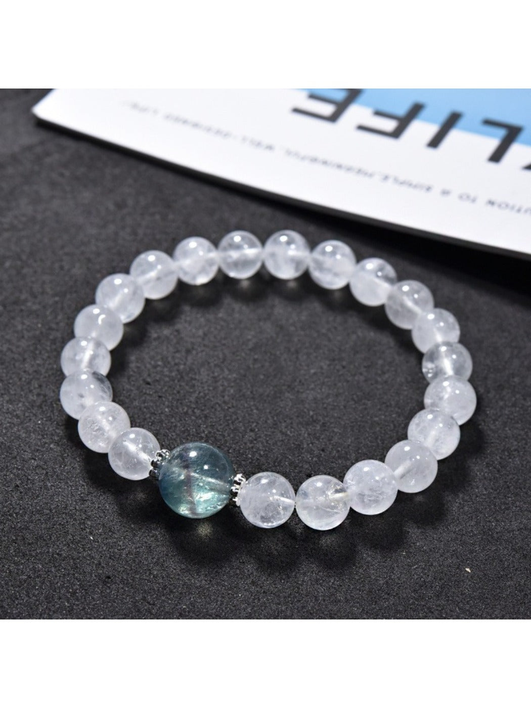 Lovra - Minimalist Color Blocked Crystal Beaded Bracelet