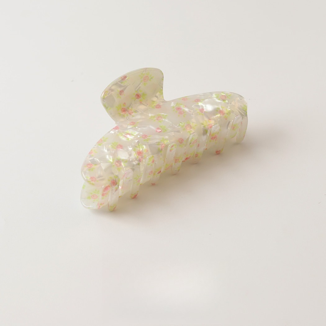 Beau - Sweet Floral Print PVC Claw Clip