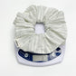 Gifty - Trendy Blue and White Striped Scrunchie