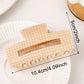 Beau - Plaid Hollow Rectangle Claw Clip