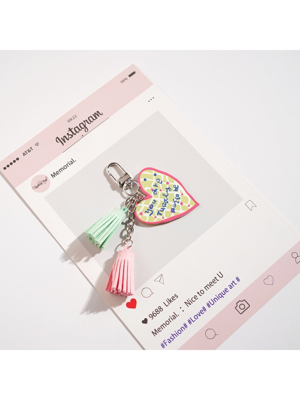 Keypus - Cartoon Love Keychain Pendant