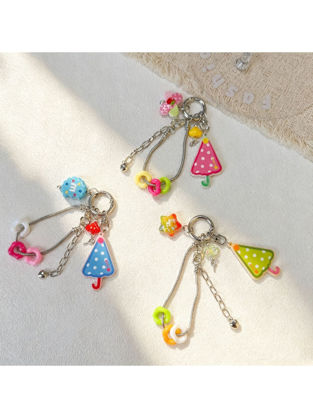 Keypus - Acrylic Umbrella Charm Keychain