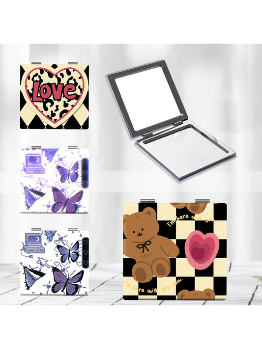 Mirroray - Y2K Style Foldable Touch-Up Makeup Mirror