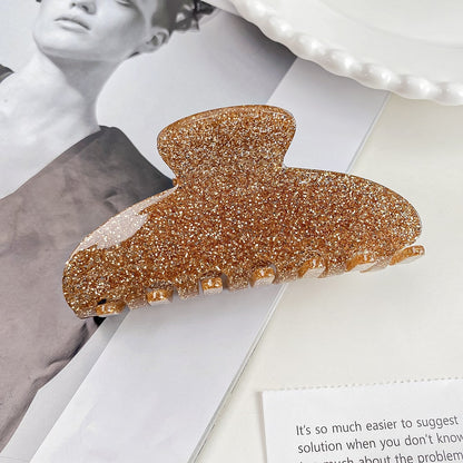 Beau - Geometric Glitter Finish Claw Clip