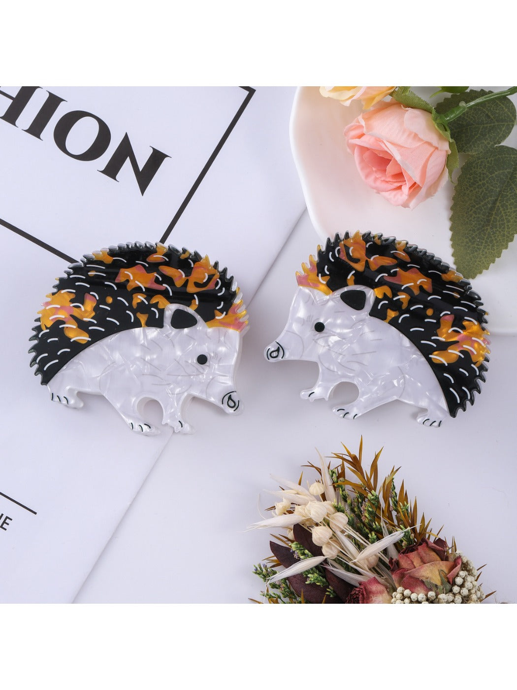 Beau - Adorable Hedgehog Shaped Hair Claw Clip