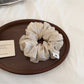 Gifty - Floral Print Polyester Ruffled Scrunchie