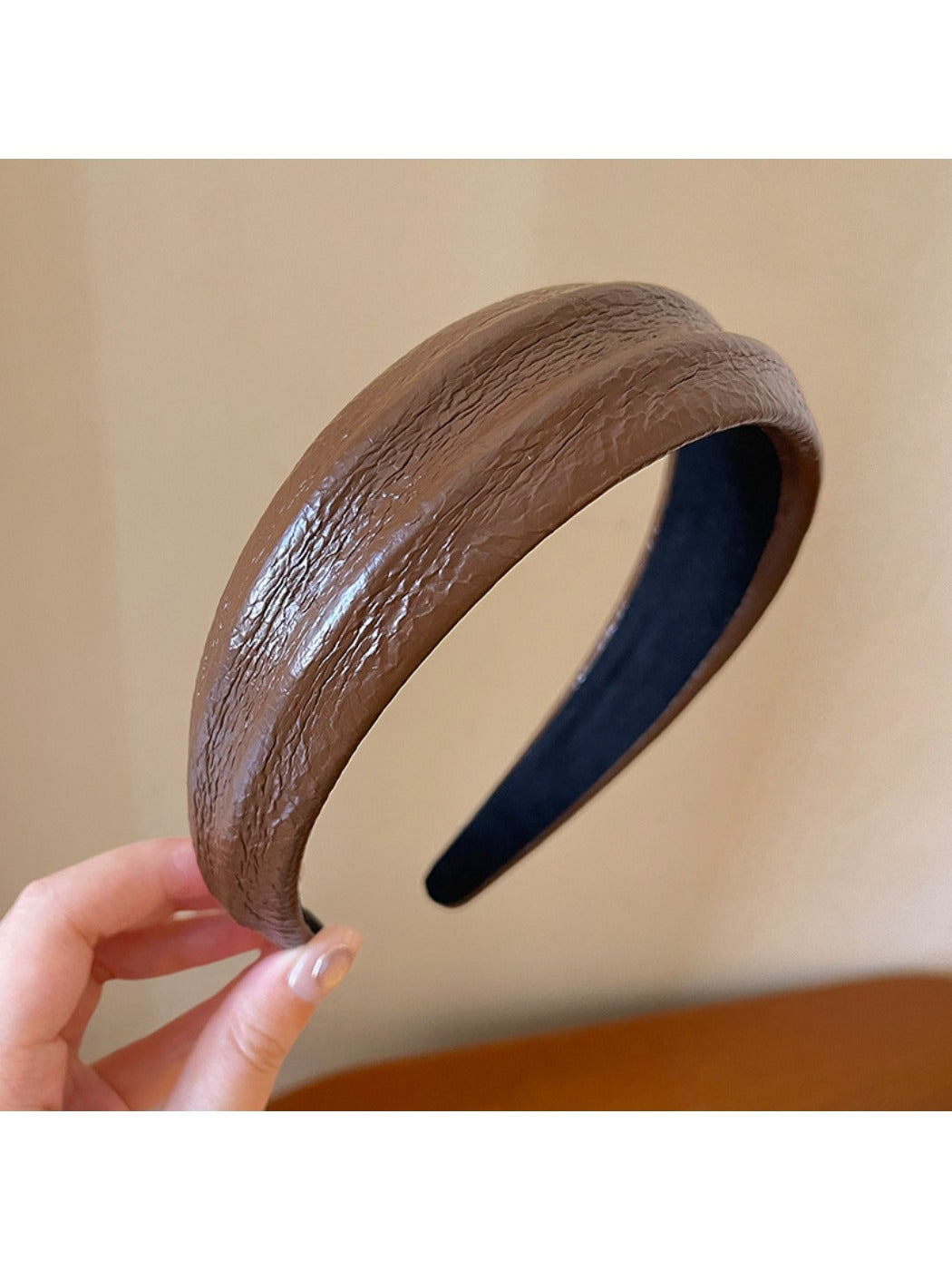 Gifty headband folded to show flexibility and fabric quality