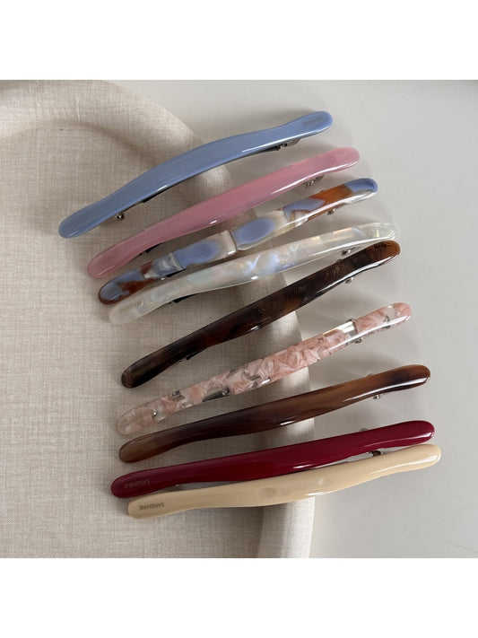 Beau - Slim Long Bar Spring Closure Hair Clip