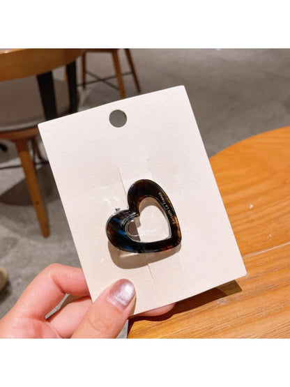 Beau - Beautiful Heart Shaped Acetate Hair Clip