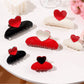 Beau - Valentine's Day Half Moon Hair Claw Clip