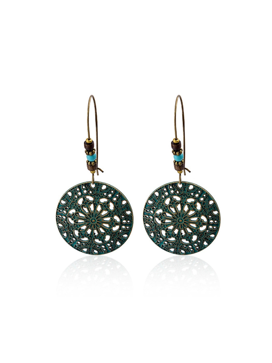 Earedge - Elegant Hollow-Cut Round Earrings