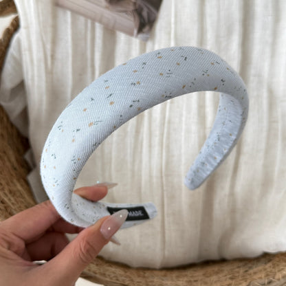 Gifty - Floral Printed Fabric Covered Padded Headband