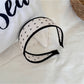 Gifty - Polka Dot Mesh Trim Geometric Pattern Headband