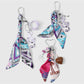 Keypus - Y2K Scarf Music Note Charm Alloy Keychain