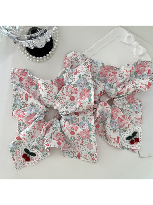 Gifty - French Bow Hair Tie Floral Lace Elastic Headband