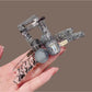 Beau - Decorative Square PVC Alloy Hair Claw Clip