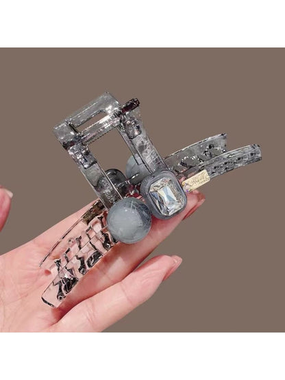 Beau - Decorative Square PVC Alloy Hair Claw Clip