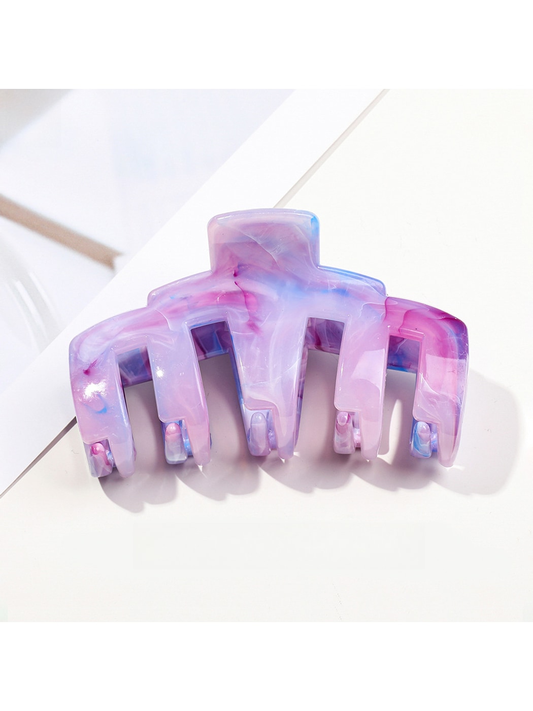 Beau - Geometric Marbled PS Alloy Hair Claw Clip