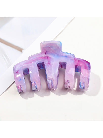 Beau - Geometric Marbled PS Alloy Hair Claw Clip