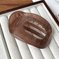 Beau - Glossy Oval Cutout Geometric Back Hair Clip