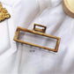 Beau - Cross Loop Alloy Geometric Hair Claw Clip