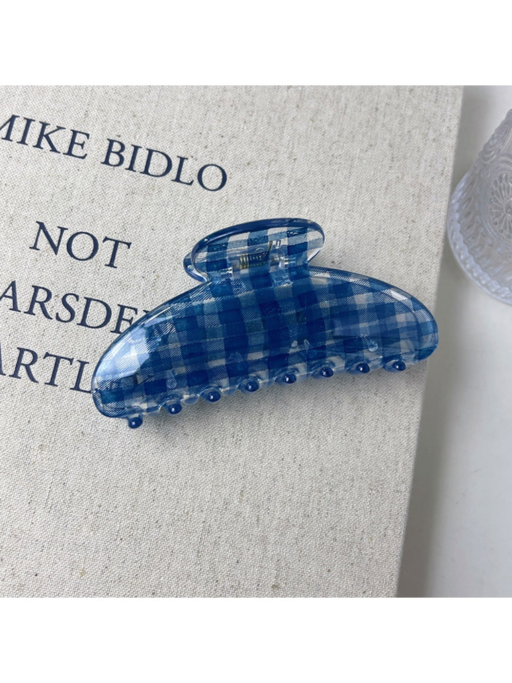 Beau - Blue Plaid Claw Clip