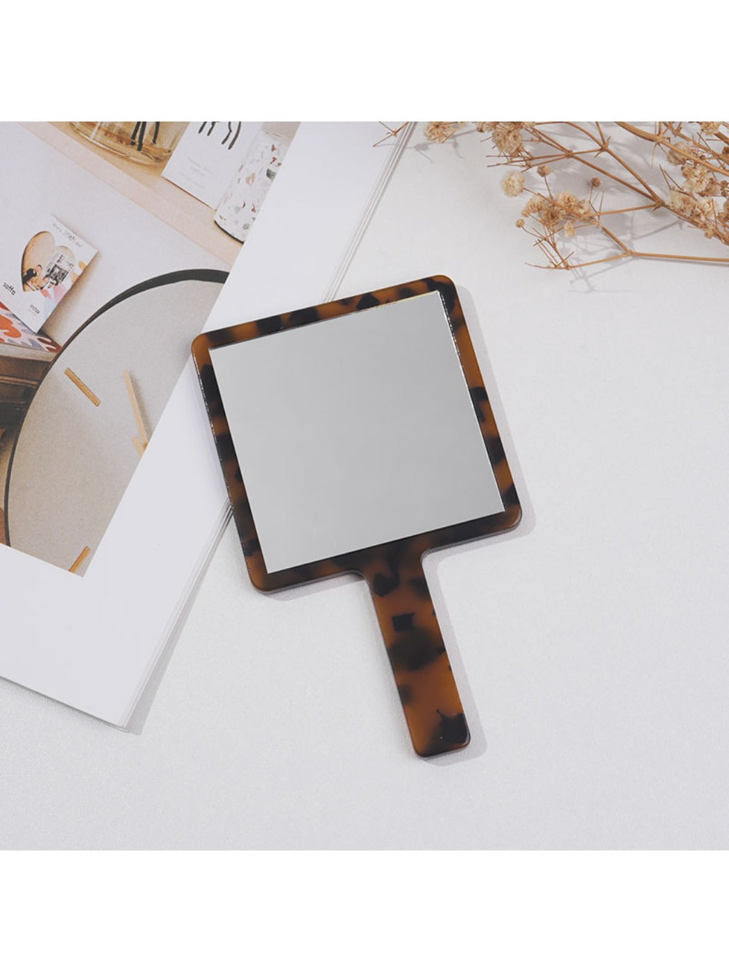 Mirroray - Vintage Style Square Hand Mirror