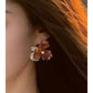 Earedge - Vintage Amber Flower Earrings