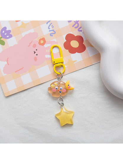 Keypus - Cute Cloud and Star Charm Keychain