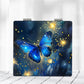 Mirroray - Retro Butterfly Print Folding Makeup Mirror