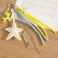 Keypus - Star Motif PU Woven Cord Bag Charm Keychain