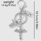 Keypus - Y2K Cross and Wing Pendant Keychain