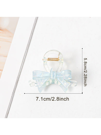 Beau - Macaron Colored Bow Shaped Claw Clip