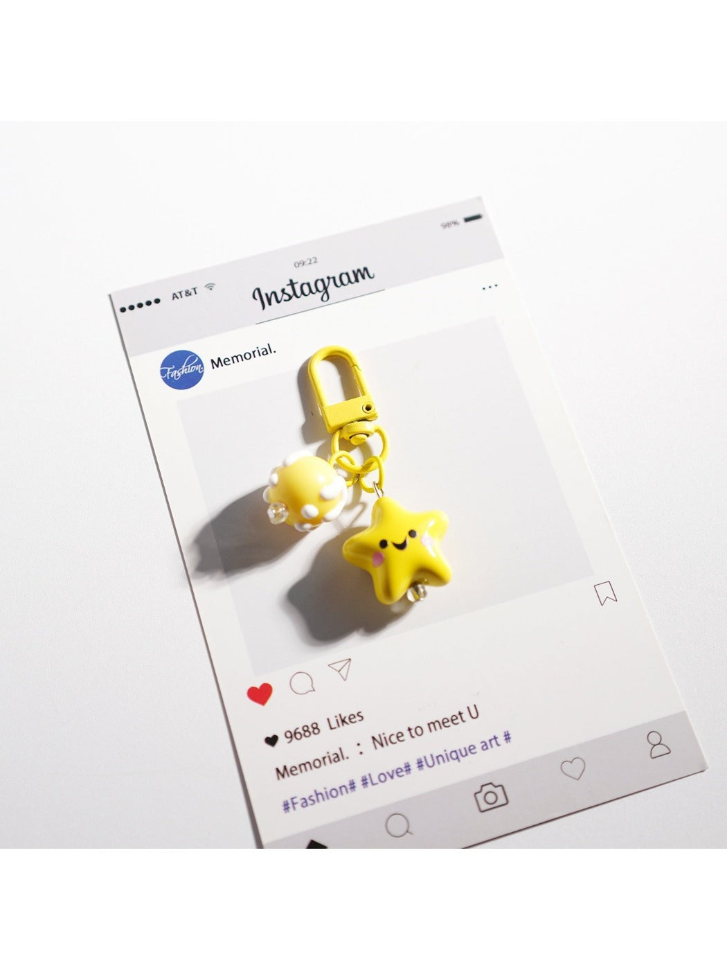 Keypus - Adorable Solid Color Star Keychain