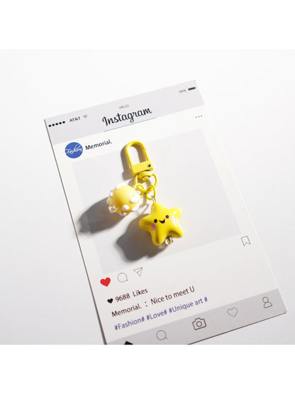 Keypus - Adorable Solid Color Star Keychain